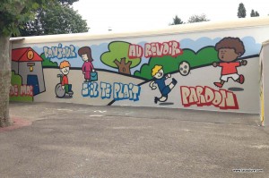 peinture murale atelier ecole primaire
