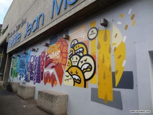 la coulure graffiti street art lyon